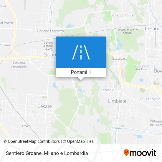 Mappa Sentiero Groane
