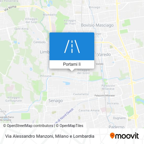Mappa Via Alessandro Manzoni