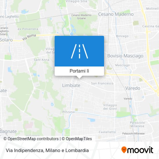 Mappa Via Indipendenza