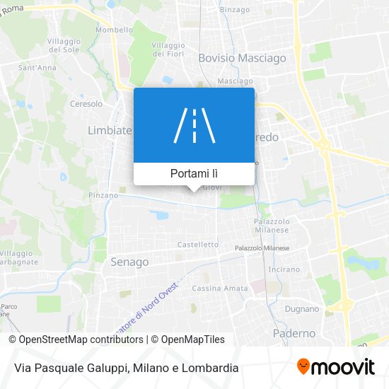Mappa Via Pasquale Galuppi