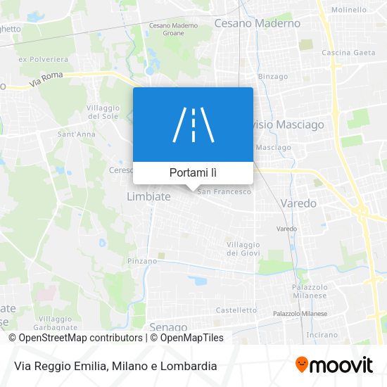 Mappa Via Reggio Emilia
