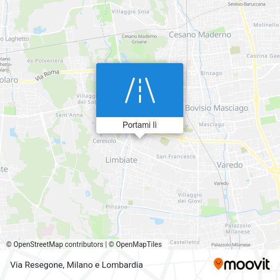 Mappa Via Resegone