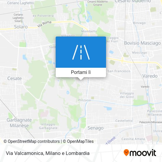 Mappa Via Valcamonica