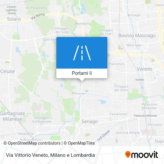 Mappa Via Vittorio Veneto