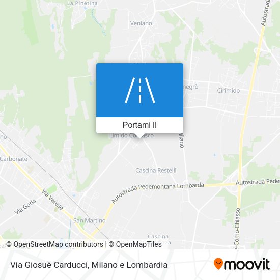 Mappa Via Giosuè Carducci