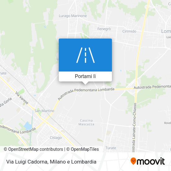 Mappa Via Luigi Cadorna