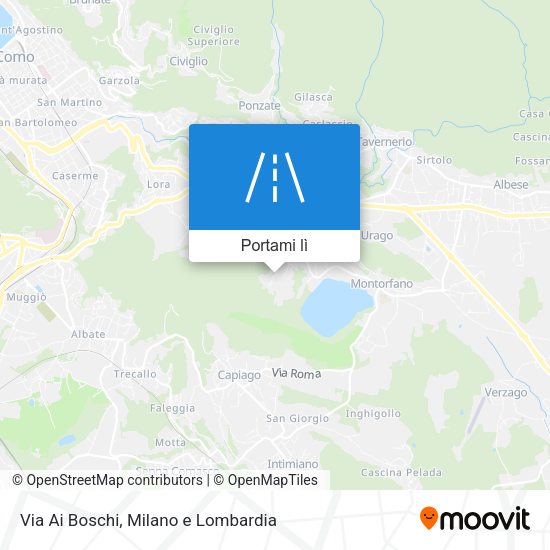 Mappa Via Ai Boschi