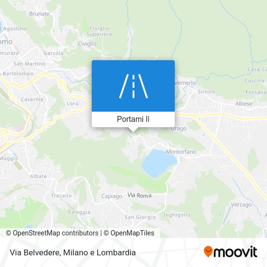 Mappa Via Belvedere