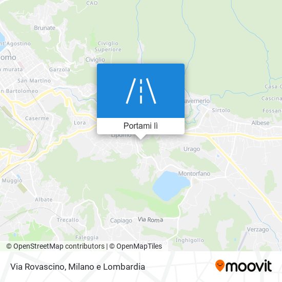Mappa Via Rovascino