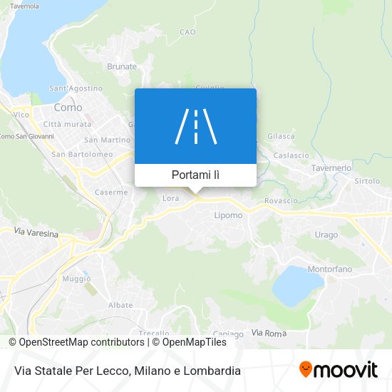 Mappa Via Statale Per Lecco