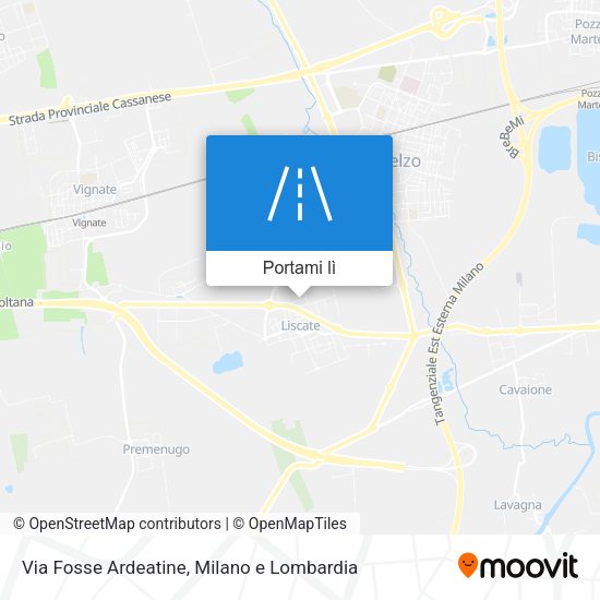 Mappa Via Fosse Ardeatine