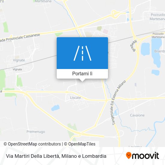 Mappa Via Martiri Della Libertà