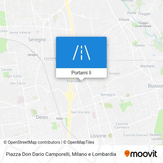 Mappa Piazza Don Dario Camporelli