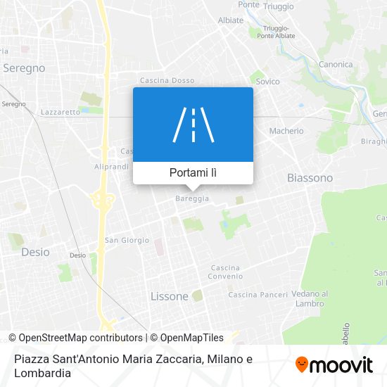 Mappa Piazza Sant'Antonio Maria Zaccaria