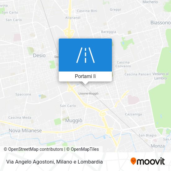 Mappa Via Angelo Agostoni