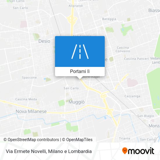 Mappa Via Ermete Novelli