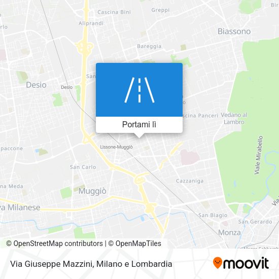 Mappa Via Giuseppe Mazzini