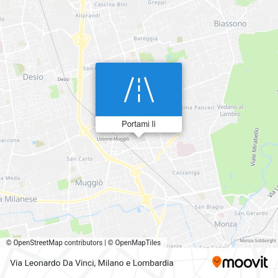 Mappa Via Leonardo Da Vinci