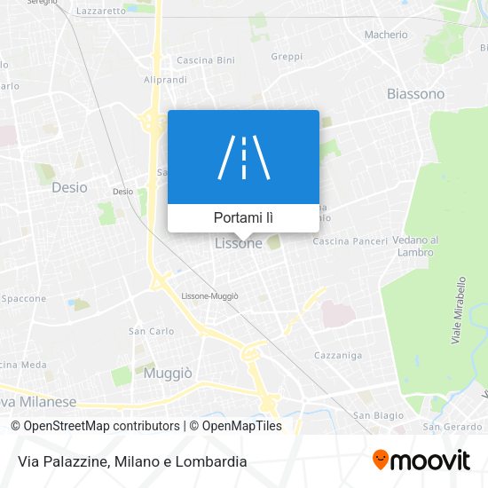 Mappa Via Palazzine