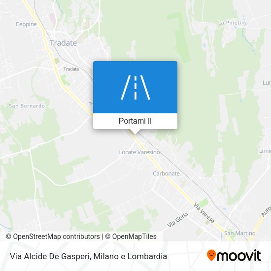 Mappa Via Alcide De Gasperi