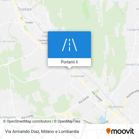 Mappa Via Armando Diaz