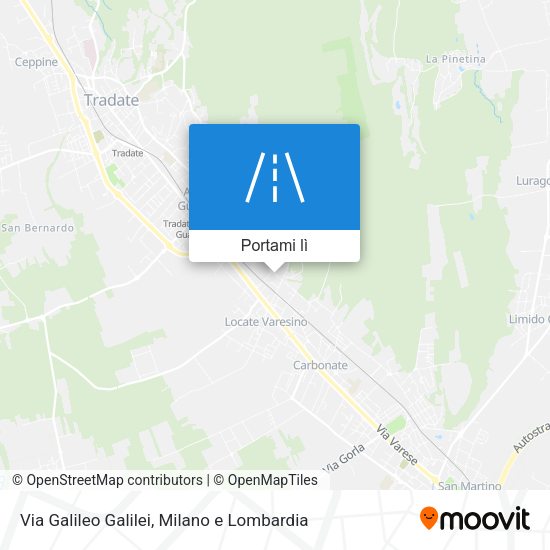 Mappa Via Galileo Galilei