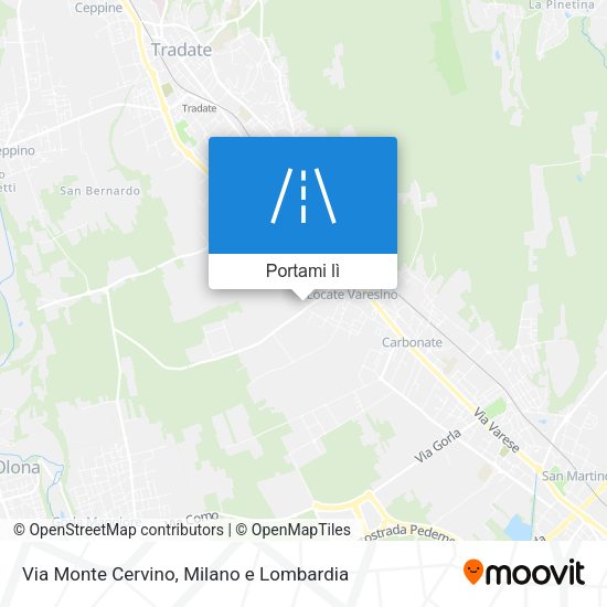 Mappa Via Monte Cervino
