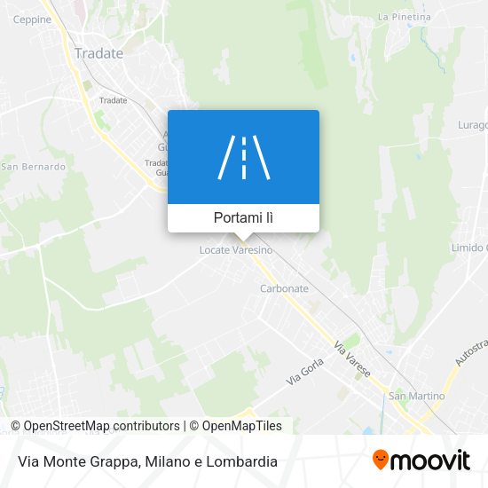 Mappa Via Monte Grappa