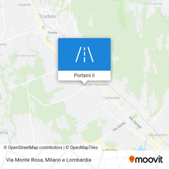 Mappa Via Monte Rosa