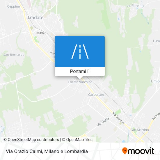 Mappa Via Orazio Caimi