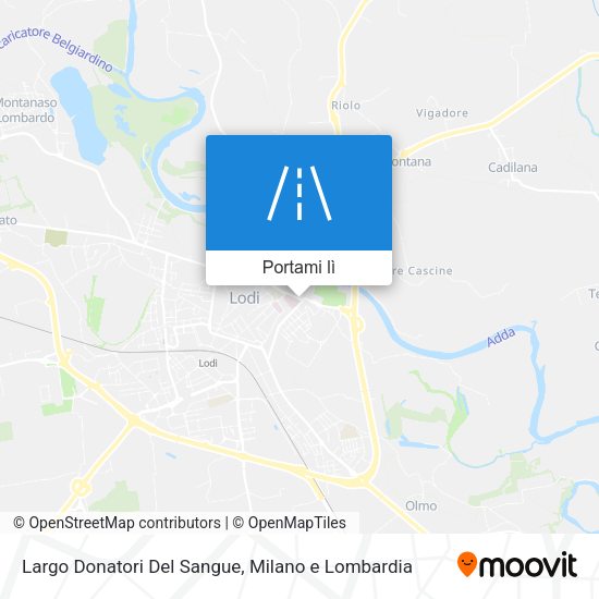 Mappa Largo Donatori Del Sangue