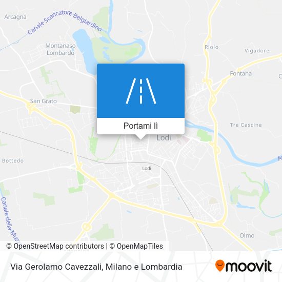 Mappa Via Gerolamo Cavezzali