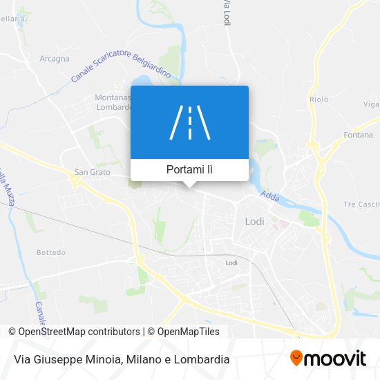 Mappa Via Giuseppe Minoia
