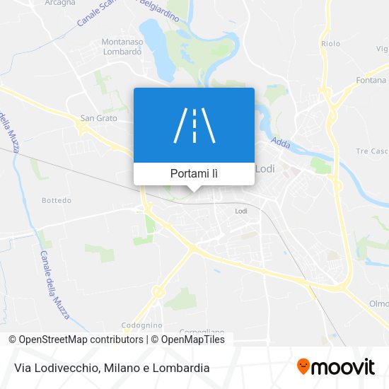 Mappa Via Lodivecchio