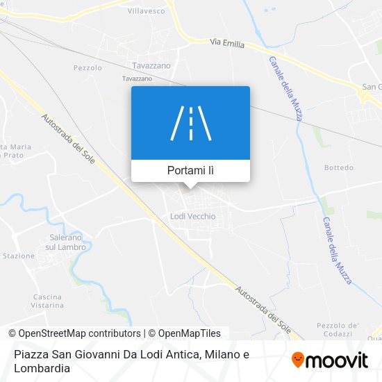 Mappa Piazza San Giovanni Da Lodi Antica