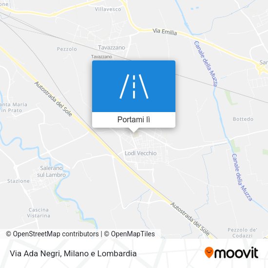Mappa Via Ada Negri
