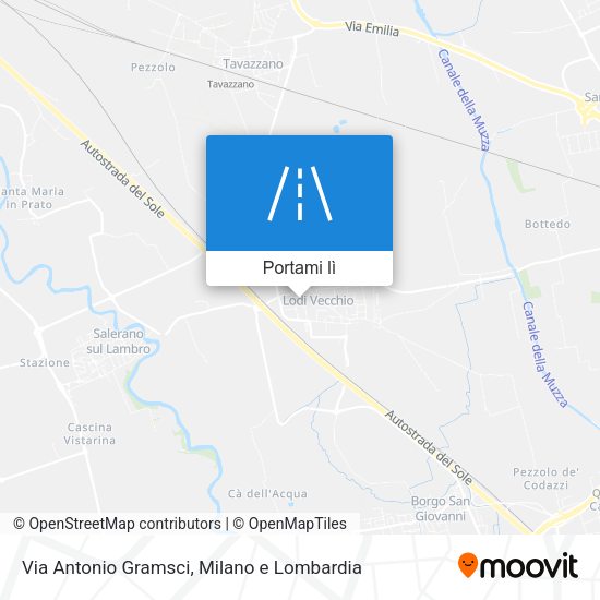 Mappa Via Antonio Gramsci