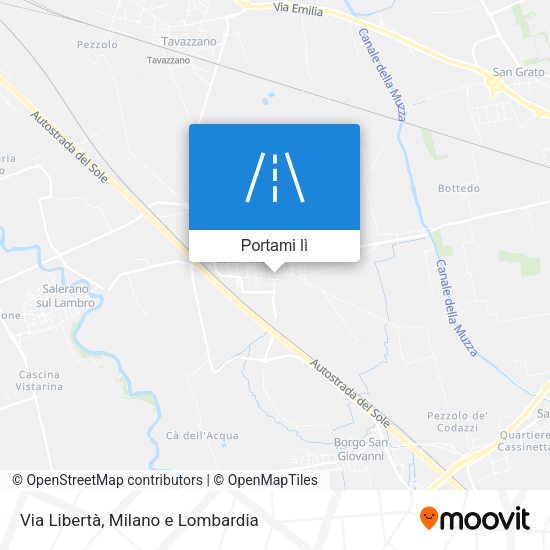 Mappa Via Libertà