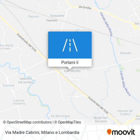 Mappa Via Madre Cabrini