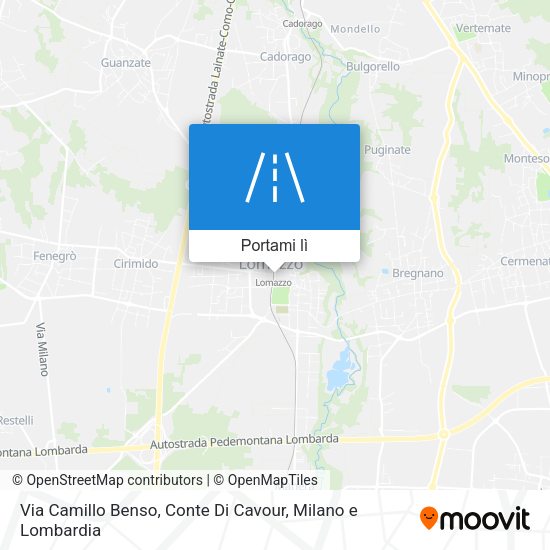 Mappa Via Camillo Benso, Conte Di Cavour