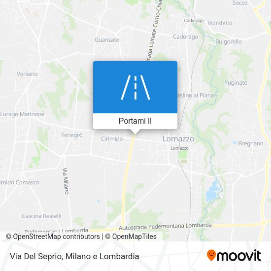 Mappa Via Del Seprio