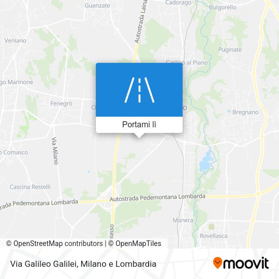 Mappa Via Galileo Galilei