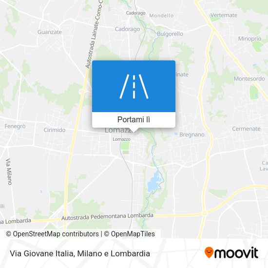 Mappa Via Giovane Italia