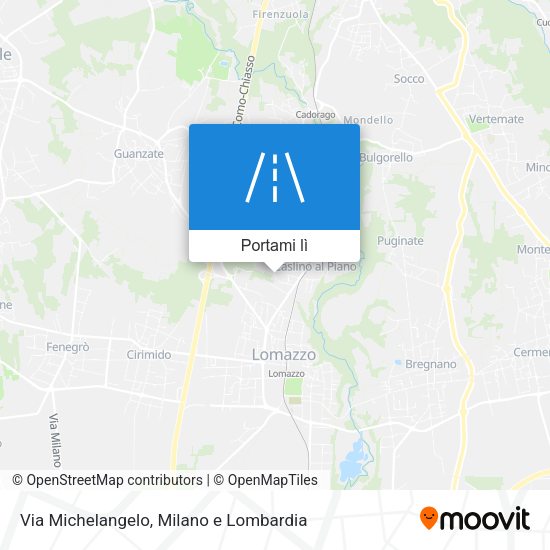 Mappa Via Michelangelo