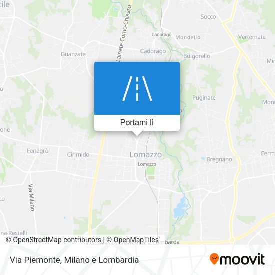 Mappa Via Piemonte