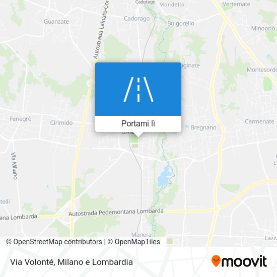 Mappa Via Volonté