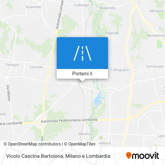Mappa Vicolo Cascina Bartolona
