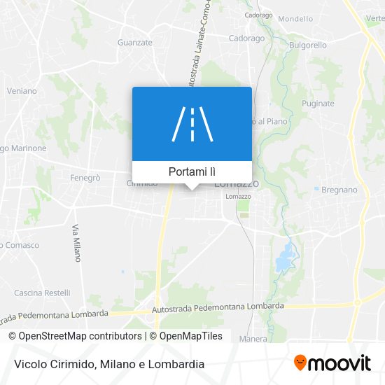 Mappa Vicolo Cirimido