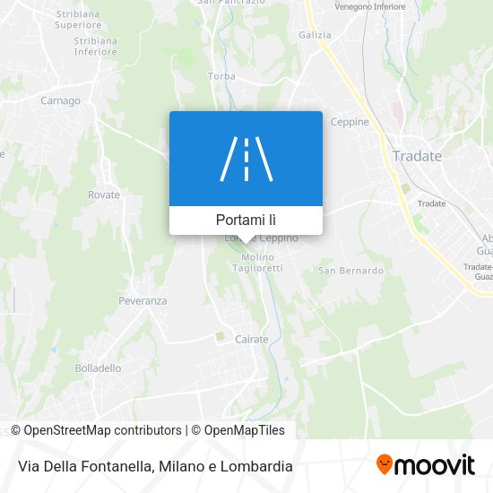 Mappa Via Della Fontanella