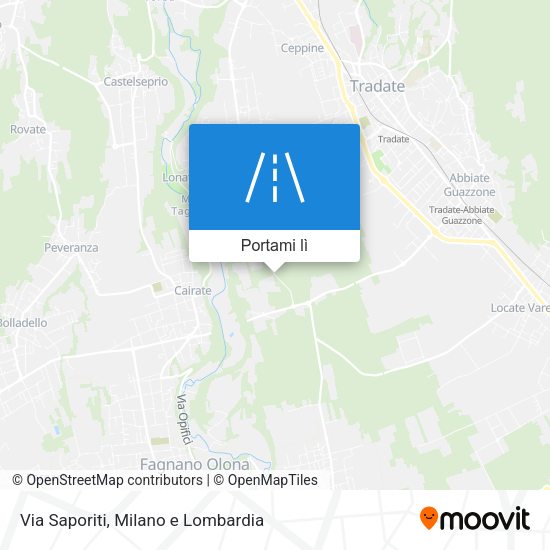 Mappa Via Saporiti